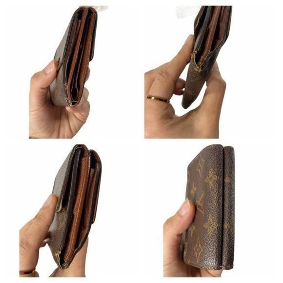 Authentic Louis Vuitton Wallet Portefeiulle Elise Trifold Monogram LV Vintage - Picture 5 of 12